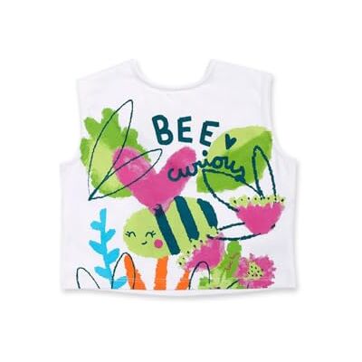 Tuc Tuc Mouwloos T-shirt voor baby's en peuters, Wit, 6 maanden Tuc Tuc Mouwloos T-shirt voor baby's en peuters, Wit, 6 maanden