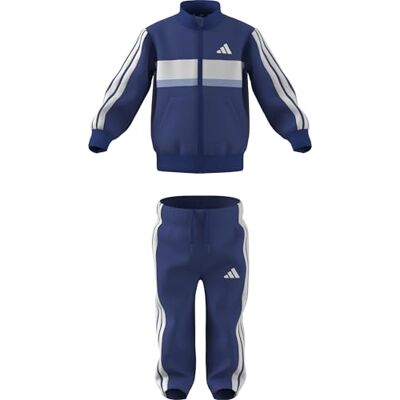 adidas uniseks-baby Seasonal Essentials Tiberio 3 Stripes Tricot Track Suit, team royal blue/glow blue/white, 0-3 Months adidas uniseks-baby Seasonal Essentials Tiberio 3 Stripes Tricot Track Suit, team royal blue/glow blue/white, 0-3 Months