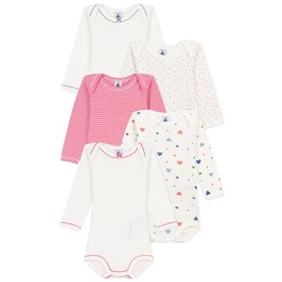 Petit Bateau Rompertje met lange mouwen van katoen met hartjesprint Petit Bateau Rompertje met lange mouwen van katoen met hartjesprint
