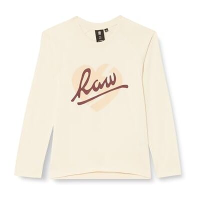 G-Star RAW Kids Long Sleeve T-Shirt RAW Heart - Geel - meisjes 128 - T-Shirt G-Star RAW Kids Long Sleeve T-Shirt RAW Heart - Geel - meisjes 128 - T-Shirt