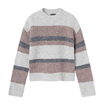 Name it Meisjes Nlfnedgi Ls Short Knit Gebreide Trui, Mocha Meringue/Detail: multi Color, 158-164 Name it Meisjes Nlfnedgi Ls Short Knit Gebreide Trui, Mocha Meringue/Detail: multi Color, 158-164