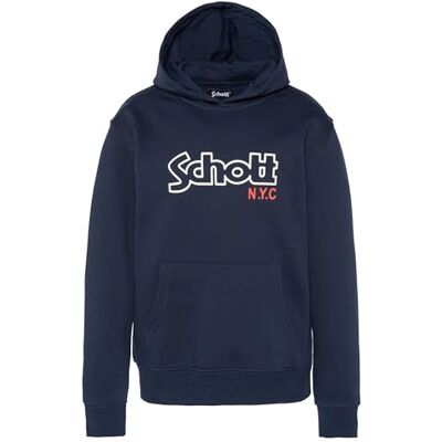 Schott NYC Schott SWHSIDNEYB Junior Print Hoodie Navy, Blauw, 12 ans Schott NYC Schott SWHSIDNEYB Junior Print Hoodie Navy, Blauw, 12 ans