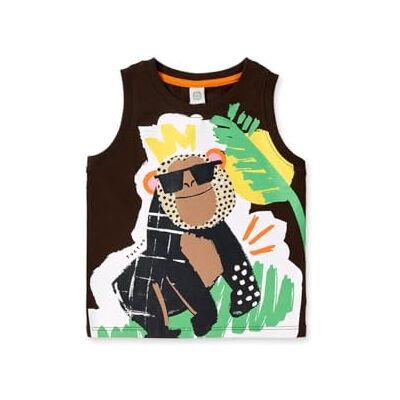 Tuc Tuc Mouwloos T-shirt voor baby's en peuters, Bruin, 18 Maanden Tuc Tuc Mouwloos T-shirt voor baby's en peuters, Bruin, 18 Maanden