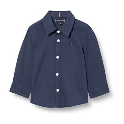 Tommy Hilfiger Vrijetijdshemden voor kinderen en jongeren, blauw (Twilight Navy), 12 jaar Tommy Hilfiger Vrijetijdshemden voor kinderen en jongeren, blauw (Twilight Navy), 12 jaar