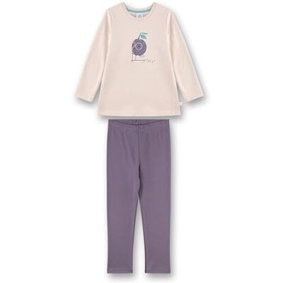 Sanetta Meisjespyjama, roze, hoogwaardige en comfortabele katoenen pyjama voor meisjes, lange mouwen, pruimenmotief, pyjamaset voor meisjes, roze, 92 Sanetta Meisjespyjama, roze, hoogwaardige en comfortabele katoenen pyjama voor meisjes, lange mouwen, pruimenmotief, pyjamaset voor meisjes, roze, 92