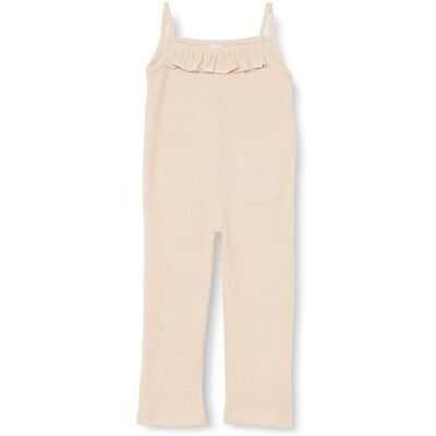 Koton Babygirl jumpsuit, vierkante hals, mouwloos, zakdetail, ruffled, jumpsuit, jurk, beige (050), 2-3 Jaar Koton Babygirl jumpsuit, vierkante hals, mouwloos, zakdetail, ruffled, jumpsuit, jurk, beige (050), 2-3 Jaar