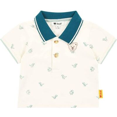 Steiff Poloshirt met korte mouwen, EU-maat 62, Eggnog, poloshirt met korte mouwen, poloshirt voor kinderen, shirt met kraag, zacht en comfortabel, wasmachinebestendig Steiff Poloshirt met korte mouwen, EU-maat 62, Eggnog, poloshirt met korte mouwen, poloshirt voor kinderen, shirt met kraag, zacht en comfortabel, wasmachinebestendig