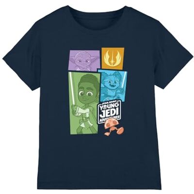 STAR WARS Young Jedi Adventure Blocks Unisex Kids T-shirt, marineblauw, 9-10 jaar, marineblauw, 9-10 jaar STAR WARS Young Jedi Adventure Blocks Unisex Kids T-shirt, marineblauw, 9-10 jaar, marineblauw, 9-10 jaar