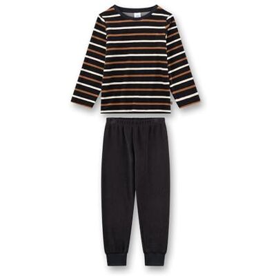 Sanetta Jongenspyjama blauw Hoogwaardige en comfortabele pyjama van badstof voor jongens met lange mouwen pyjama met ringvormige top pyjamaset voor jongens, blauw, 92 Sanetta Jongenspyjama blauw Hoogwaardige en comfortabele pyjama van badstof voor jongens met lange mouwen pyjama met ringvormige top pyjamaset voor jongens, blauw, 92