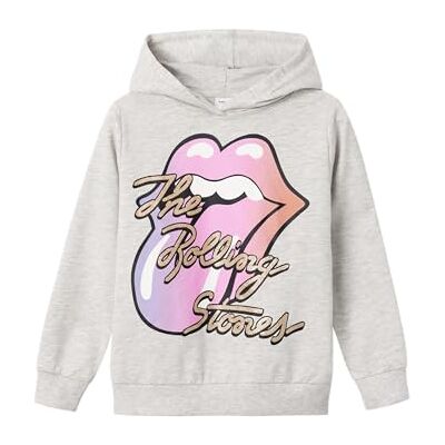Name it Meisjes Nkfjumixa Rollings Loose SWE Wh Noos Unv Hoodie, lichtgrijs gem., 116 Name it Meisjes Nkfjumixa Rollings Loose SWE Wh Noos Unv Hoodie, lichtgrijs gem., 116