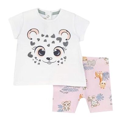 Chicco 2-Delige Set Met T-Shirt En Legging meisjes, Roos, 3M, Design in Italië Chicco 2-Delige Set Met T-Shirt En Legging meisjes, Roos, 3M, Design in Italië