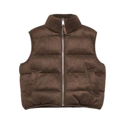 s.Oliver Boxy omkeerbaar vest in velours en teddymix s.Oliver Boxy omkeerbaar vest in velours en teddymix