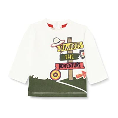 Chicco T-shirt met lange mouwen voor kinderen, wit, 050 Baby Boys Chicco T-shirt met lange mouwen voor kinderen, wit, 050 Baby Boys