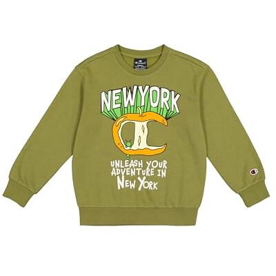 Champion Sweatshirt voor kinderen en jongens, Olijfgroen (gnum), 11-12 jaar Champion Sweatshirt voor kinderen en jongens, Olijfgroen (gnum), 11-12 jaar
