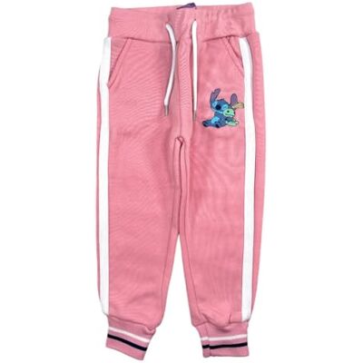 Disney Lilo & Stitch joggingbroek, comfort en praktisch, Hawaïaans design voor kinderen, Roze, Eén maat Disney Lilo & Stitch joggingbroek, comfort en praktisch, Hawaïaans design voor kinderen, Roze, Eén maat