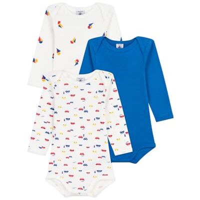 Petit Bateau Set X3 Bod ondergoed dag unisex baby (3 stuks), Variant 1:, 18 Maanden Petit Bateau Set X3 Bod ondergoed dag unisex baby (3 stuks), Variant 1:, 18 Maanden