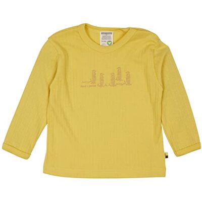 loud + proud Unisex Derby Rib kindershirt met opdruk, GOTS-gecertificeerd, goud, 86-92 loud + proud Unisex Derby Rib kindershirt met opdruk, GOTS-gecertificeerd, goud, 86-92