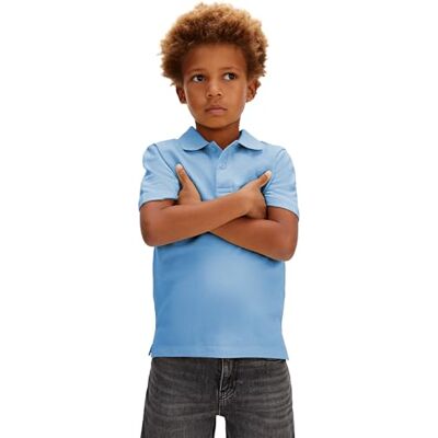 Calvin Solide polo voor jongens LVCKSJB29B S/S Polo, blauw (Provence 16-4032 TCX), 10 jaar Calvin Solide polo voor jongens LVCKSJB29B S/S Polo, blauw (Provence 16-4032 TCX), 10 jaar