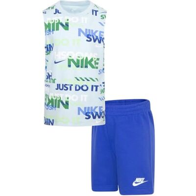 NIKE Unisex Kid's NSW Pe Aop Set 5-6 Jaar Lamp, Blauw, 5, Blauw, 5 jaar NIKE Unisex Kid's NSW Pe Aop Set 5-6 Jaar Lamp, Blauw, 5, Blauw, 5 jaar