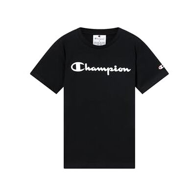 Champion Script Shop Jongens T-shirt met korte mouwen, marineblauw Champion Script Shop Jongens T-shirt met korte mouwen, marineblauw