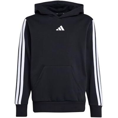 adidas uniseks-kind Essentials 3 Stripes Hoodie Sweatshirt, black/white, 9-10 Years adidas uniseks-kind Essentials 3 Stripes Hoodie Sweatshirt, black/white, 9-10 Years
