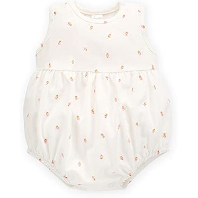 Pinokio Bodysuit mouwloos Summer Mood, 100% katoen, unisex 50-68 (62), Ecru Strawbery, 62 cm Pinokio Bodysuit mouwloos Summer Mood, 100% katoen, unisex 50-68 (62), Ecru Strawbery, 62 cm