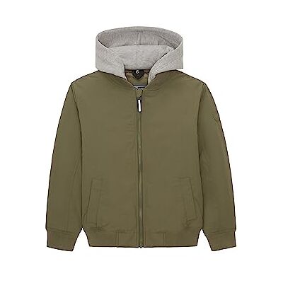 TOM TAILOR Bomberjack voor jongens met afneembare capuchon, 10415-Dusty Olive Green, 164 cm TOM TAILOR Bomberjack voor jongens met afneembare capuchon, 10415-Dusty Olive Green, 164 cm