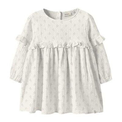 Lil' atelier mini Nmfbalia Ls Losse Dress Lil, Coconut Milk., 116 Lil' atelier mini Nmfbalia Ls Losse Dress Lil, Coconut Milk., 116