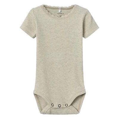 Name it Baby Meisjes Nbfkab Ss Body Noos, Peyote Melange, 50 Name it Baby Meisjes Nbfkab Ss Body Noos, Peyote Melange, 50