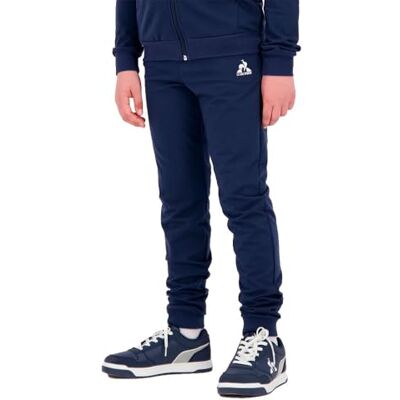 Le Coq Sportif ESS Pant Slim nr. 1 kinderen joggingbroek slim fit dubbelzijdig katoen polyester 300 g elastische tailleband met zeefdruk logo 12 jaar blauw licht Le Coq Sportif ESS Pant Slim nr. 1 kinderen joggingbroek slim fit dubbelzijdig katoen polyester 300 g elastische tailleband met zeefdruk logo 12 jaar blauw licht