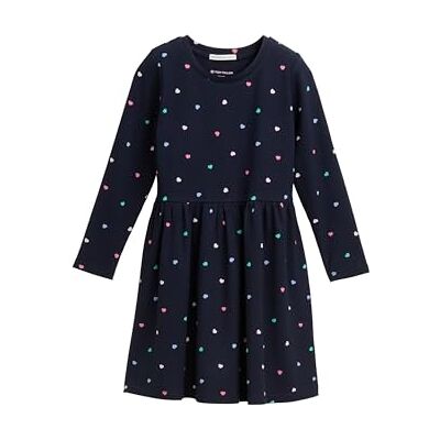 TOM TAILOR 1045131 jurk meisje, 37132 Navy Multicolor Heart Print, 92-98 TOM TAILOR 1045131 jurk meisje, 37132 Navy Multicolor Heart Print, 92-98