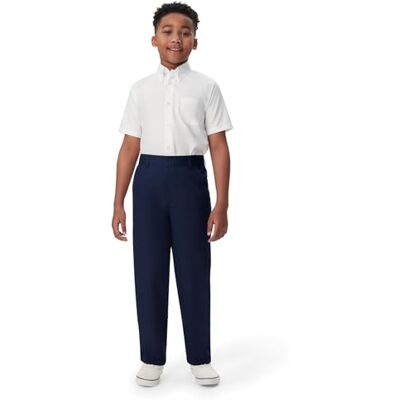 French Toast Boys' Little Pull-On Relaxed Fit School Uniform Pant (Standard & Husky) French Toast Boys' Little Pull-On Relaxed Fit School Uniform Pant (Standard & Husky)