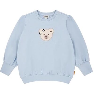 Steiff Sweatshirt voor meisjes, Chambray Blue, 110 Steiff Sweatshirt voor meisjes, Chambray Blue, 110