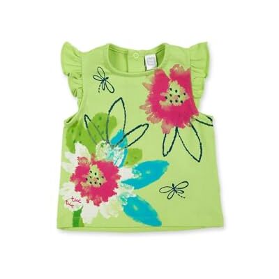Tuc Tuc Mouwloos T-shirt voor baby's en peuters, Groen, 9 Maanden Tuc Tuc Mouwloos T-shirt voor baby's en peuters, Groen, 9 Maanden