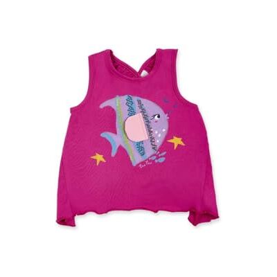 Tuc Tuc Mouwloos T-shirt voor babymeisjes in paars met opdruk, Lila, 12 Maanden Tuc Tuc Mouwloos T-shirt voor babymeisjes in paars met opdruk, Lila, 12 Maanden