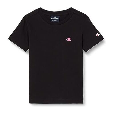 Champion Legacy Basics B-S-s Crewneck T-shirt voor jongens, zwart, 3-4 Jaar Champion Legacy Basics B-S-s Crewneck T-shirt voor jongens, zwart, 3-4 Jaar