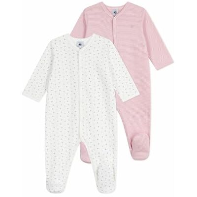 Petit Bateau Hartjes_ Nachtkleding voor baby's, meisjes, 2 stuks, Variant 1:, 12 Maanden Petit Bateau Hartjes_ Nachtkleding voor baby's, meisjes, 2 stuks, Variant 1:, 12 Maanden