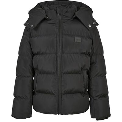 Urban Classics Jongensjack met capuchon voor jongens, winterjas voor jongens, donsjack verkrijgbaar in vele kleuren, maten 110/116-158/164, zwart, 158-164 Urban Classics Jongensjack met capuchon voor jongens, winterjas voor jongens, donsjack verkrijgbaar in vele kleuren, maten 110/116-158/164, zwart, 158-164