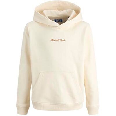 JACK & JONES Junior Jornorrebro Emb Sweat Hood Noos Jnr, antiek wit., 152 JACK & JONES Junior Jornorrebro Emb Sweat Hood Noos Jnr, antiek wit., 152