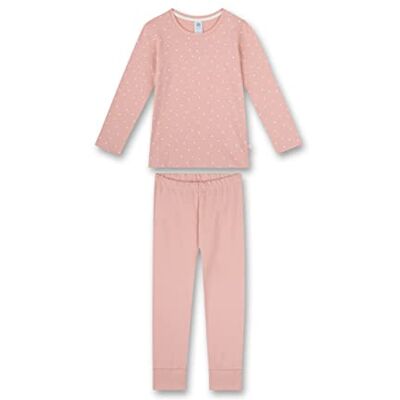 Sanetta Meisjespyjama, lang, roze stippen, comfortabele pyjama voor meisjes, lang, pyjamaset, maat, roze, 98 Sanetta Meisjespyjama, lang, roze stippen, comfortabele pyjama voor meisjes, lang, pyjamaset, maat, roze, 98