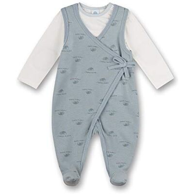 Sanetta Baby jongens romper/overall blauw peuter pyjama Sanetta Baby jongens romper/overall blauw peuter pyjama