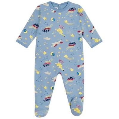 Petit Bateau Constellat Nachtkleding, uniseks, baby, Adriatic/Marshmallow, 24 Maanden Petit Bateau Constellat Nachtkleding, uniseks, baby, Adriatic/Marshmallow, 24 Maanden