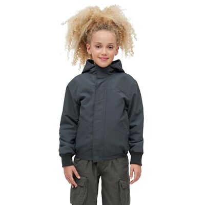 Brandit Unisex kinderen Kids rits windbreaker, antraciet, normaal Brandit Unisex kinderen Kids rits windbreaker, antraciet, normaal