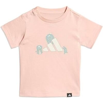 adidas Unisex bebé INFANT TIRO_NSTER GRAPHIC T-SHIRT, blush pink, 2-3 Years adidas Unisex bebé INFANT TIRO_NSTER GRAPHIC T-SHIRT, blush pink, 2-3 Years