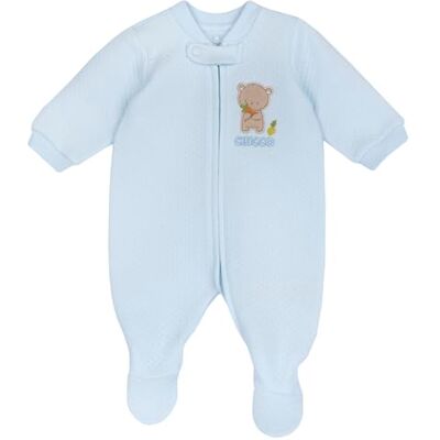 Chicco Romper met opening aan de voorkant van slang, geschikt voor het winterseizoen, pyjama voor jongens en pasgeborenen, uniseks kinderen 0-24, Lichtblauw, 6 Maanden Chicco Romper met opening aan de voorkant van slang, geschikt voor het winterseizoen, pyjama voor jongens en pasgeborenen, uniseks kinderen 0-24, Lichtblauw, 6 Maanden
