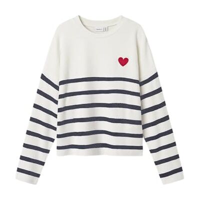 Name it Meisjes Nkfline Ls Knit Ps Noos, Dark Sapphire, 146-152 Name it Meisjes Nkfline Ls Knit Ps Noos, Dark Sapphire, 146-152