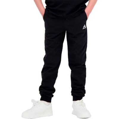 Le Coq Sportif ESS Pant Slim nr. 1 kinderen joggingbroek slim fit dubbelzijdig katoen polyester 300 g elastische tailleband met zeefdruk logo 10 jaar zwart licht Le Coq Sportif ESS Pant Slim nr. 1 kinderen joggingbroek slim fit dubbelzijdig katoen polyester 300 g elastische tailleband met zeefdruk logo 10 jaar zwart licht