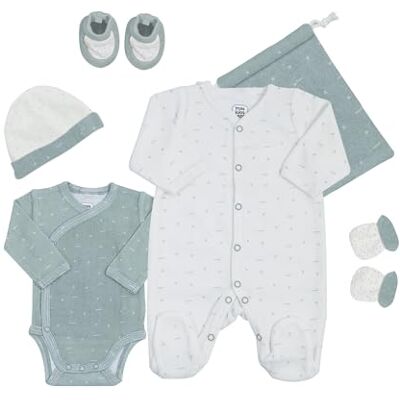 Trois Kilos Sept Geboorteset, kleur, saliegroen, 0 maanden, uniseks, baby, Salie groen, 0mois Trois Kilos Sept Geboorteset, kleur, saliegroen, 0 maanden, uniseks, baby, Salie groen, 0mois