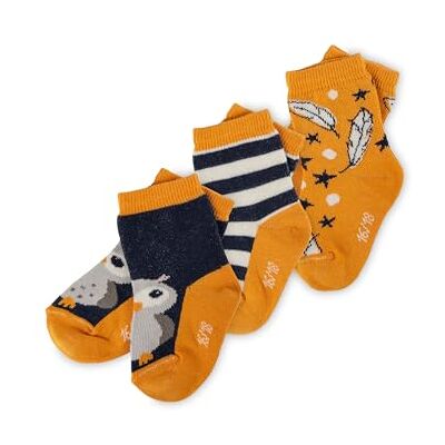 Sigikid Sockenset 3-delige mini-meisjessokken, Magic Owl, 3 paar, kleurrijk, 31-33 meisjes Sigikid Sockenset 3-delige mini-meisjessokken, Magic Owl, 3 paar, kleurrijk, 31-33 meisjes