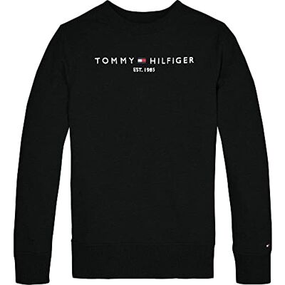 Tommy Hilfiger Sweatshirt voor kinderen, uniseks, essentieel sweatshirt zonder capuchon Tommy Hilfiger Sweatshirt voor kinderen, uniseks, essentieel sweatshirt zonder capuchon